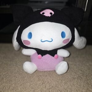 Cinnamoroll In Kuromi Outfit Plush